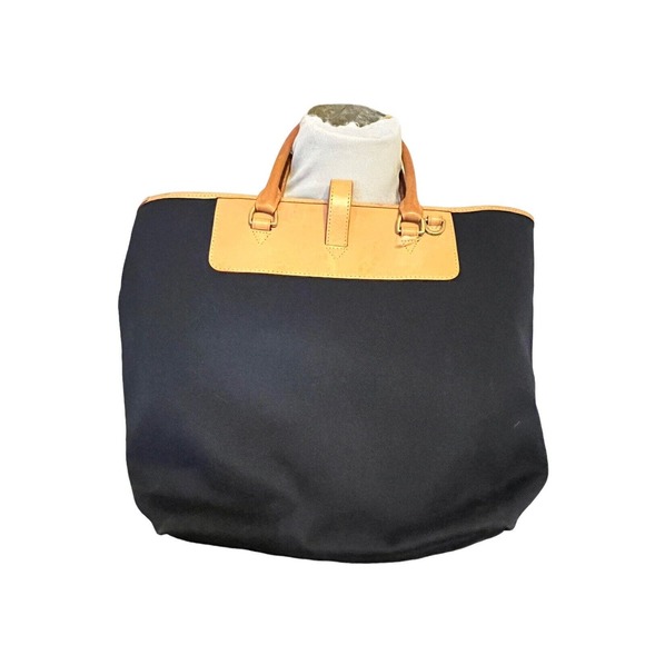 Dooney & Bourke Black and Tan Tote Bag - Picture 3 of 16